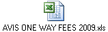 AVIS ONE WAY FEES 2009.xls