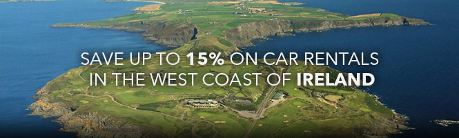 Save up to 15% on car rentals in the west coast of Ireland