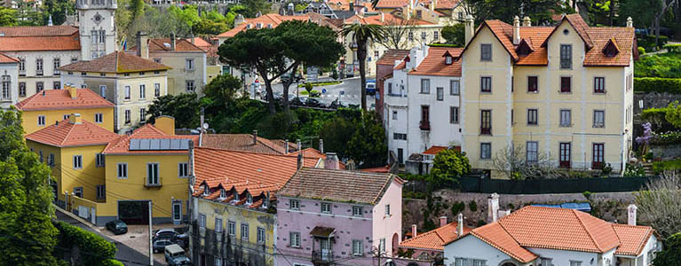 Portugalija. Kelias N247 Avenida do Atlantico, vedantis iš Sintra į Praia das Macas